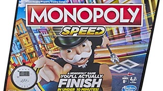 MONOPOLY Speed Board Game, Play in Under 10 Minutes, Fast-...