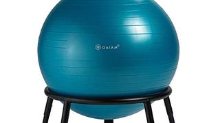 Gaiam Custom-Fit Balance Ball Chair - Exercise Stability...