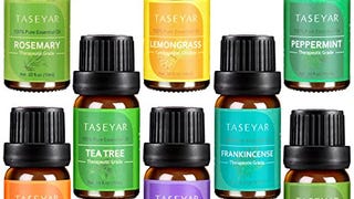 Essential Oils Set of 8,TASEYAR Therapeutic Grade 100% Pure...