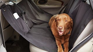 AmazonBasics Waterproof Car Hammock Rear Seat Cover for...