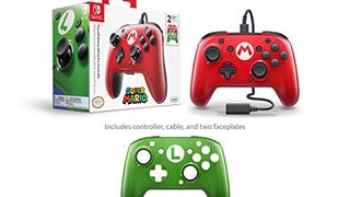 PDP Gaming Super Mario Bros Wired Pro Controller Faceplates...