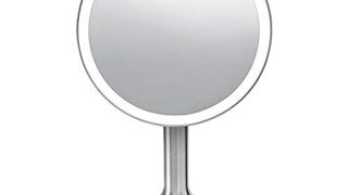 simplehuman Sensor Lighted Makeup Vanity Mirror 8" Round,...
