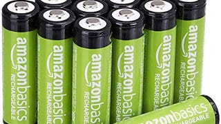 Amazon Basics 16-Pack AA Rechargeable Batteries, Recharge...