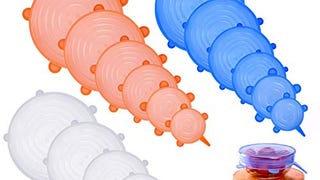 NEWBEA Silicone Stretch Lids,18-Pack of Various Sizes to...