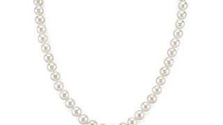 THE PEARL SOURCE 7.0-7.5mm White Freshwater Pearl Necklace...