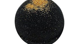 Black Bath Bomb with Gold Glitter - Large Bath Bomb 7.5oz...