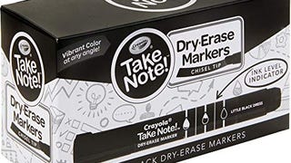 Crayola Take Note Black Dry Erase Markers, Kids At Home...