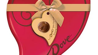 DOVE Valentine's Caramel Chocolate Candy Heart Gift Box...