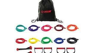 Lifeline Resistance Trainer Kit with 10lb to 100lb Adjustable...