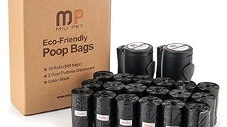 MIU PET Dog Waste Bags with Dispenser - Environmentally...