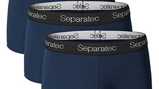 Separatec Men's Underwear Moisture-Wicking Bamboo Trunks...