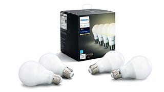 Philips Hue 472027 Hue A19 LED Smart Bulbs (4 Pack), 60W...