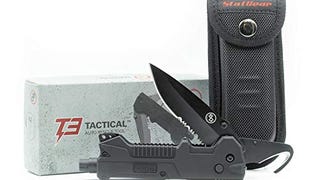 StatGear T3 Tactical Auto Rescue Tool - Folding Rescue...