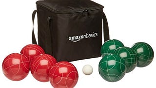 Amazon Basics 100 Millimeter Bocce Ball Outdoor Yard Games...