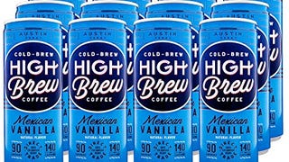 High Brew Coffee, Cold Brew, Mexican Vanilla, 8 Fl Oz Can...