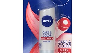 NIVEA Care & Color Sheer Crimson Lip Care 0.17 Ounce Carded...
