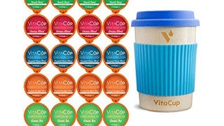 VitaCup Variety Pack w/ Bamboo ecoMug + 20 Vitamin Infused...