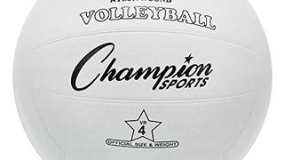 Champion Sports Rubber Volleyball, Official Size, for Indoor...