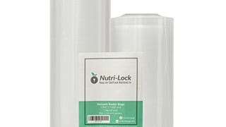 Nutri-Lock Vacuum Sealer Bags - Set of 2 11x50 & 8x50 Inch...