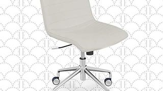 Elle Decor Adelaide Home Office Task Chair, Armless Adjustable...