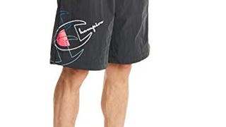 Champion Men's Crinkle Nylon Shorts, Black, X-