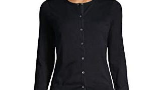 Lands' End Womens Supima Cotton Long Sleeve Cardigan Sweater...