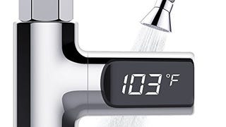 Tecboss LED Digital Shower Thermometer Battery Free Real...