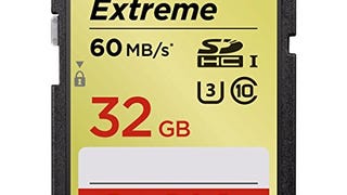 SanDisk Extreme 32GB UHS-I/U3 SDHC Memory Card Up To 60MB/...