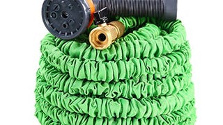 Ohuhu 75 Feet Expandable Garden Hose with Brass Connector...