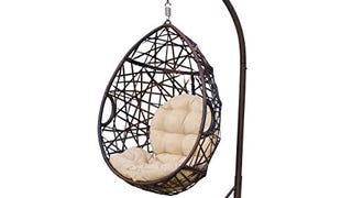 Christopher Knight Home CKH Wicker Tear Drop Hanging Chair,...