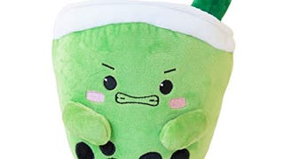 ABC Boba Tea Plush Green Cute Stuffed Animal Toy 10"