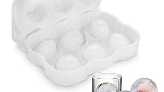 VOGEK Sphere Ball Maker Tray Clear Round Silicone Lid for...