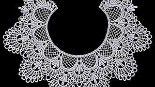 1pc Embroidery Round Ripple Neck African Lace Fabric Collar,...
