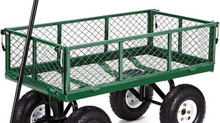 Gorilla Carts GOR400-COM Steel Garden Cart with Removable...
