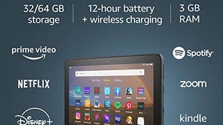 Amazon Fire HD 8 Plus tablet, HD display, 32 GB, (2020...