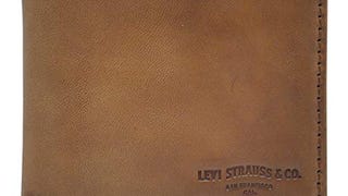 Levi's Men's Rid Blocking Extra Capacity Leather Slimfold...