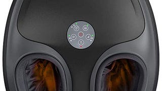 Foot Massager with Shiatsu Tapping Heat and Air Compression,...
