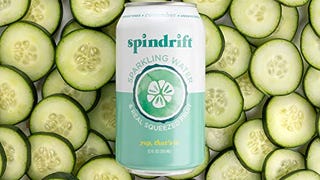 Spindrift Sparkling Water, Cucumber Flavored, Made with...