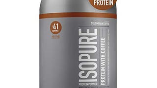 Isopure Whey Isolate Protein Powder with Coffee, Vitamin...