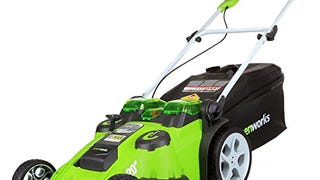 Greenworks 40V 20-Inch Cordless (2-In-1) Push Lawn Mower,...