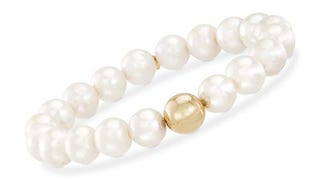 Ross-Simons 9-9.5mm Cultured Pearl and 14kt Yellow Gold...