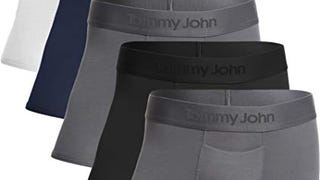 Tommy John Men's Second Skin Trunks - 5 Pack - Comfortable...