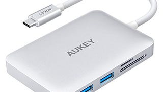AUKEY MacBook Pro USB C Hub, HDMI 4K, Card Reader, 3 USB...