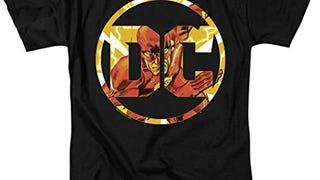 Flash DC Comics Logo T Shirt & Stickers (Small)
