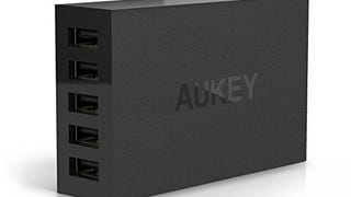 Aukey 40W / 8A 5 Ports USB Desktop Charging Station Wall...