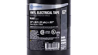 Cambridge Vinyl Electrical Tape, 3/4-In x 66-Ft x 7 Mil,...
