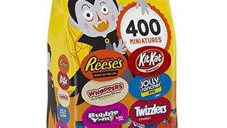 HERSHEY'S Bulk Halloween Candy Variety Mix (REESE'S, KIT...