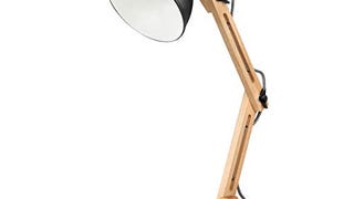 Tomons Swing Arm Desk Lamp, Wood LED Table Lamp, Reading...