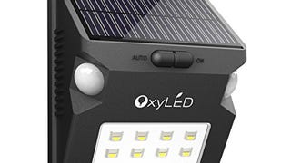 Solar Lights, OxyLED Wireless 12 LED Solar Motion Sensor...