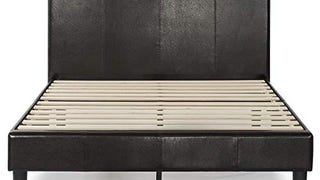 Zinus Gerard Faux Leather Upholstered Platform Bed Frame...